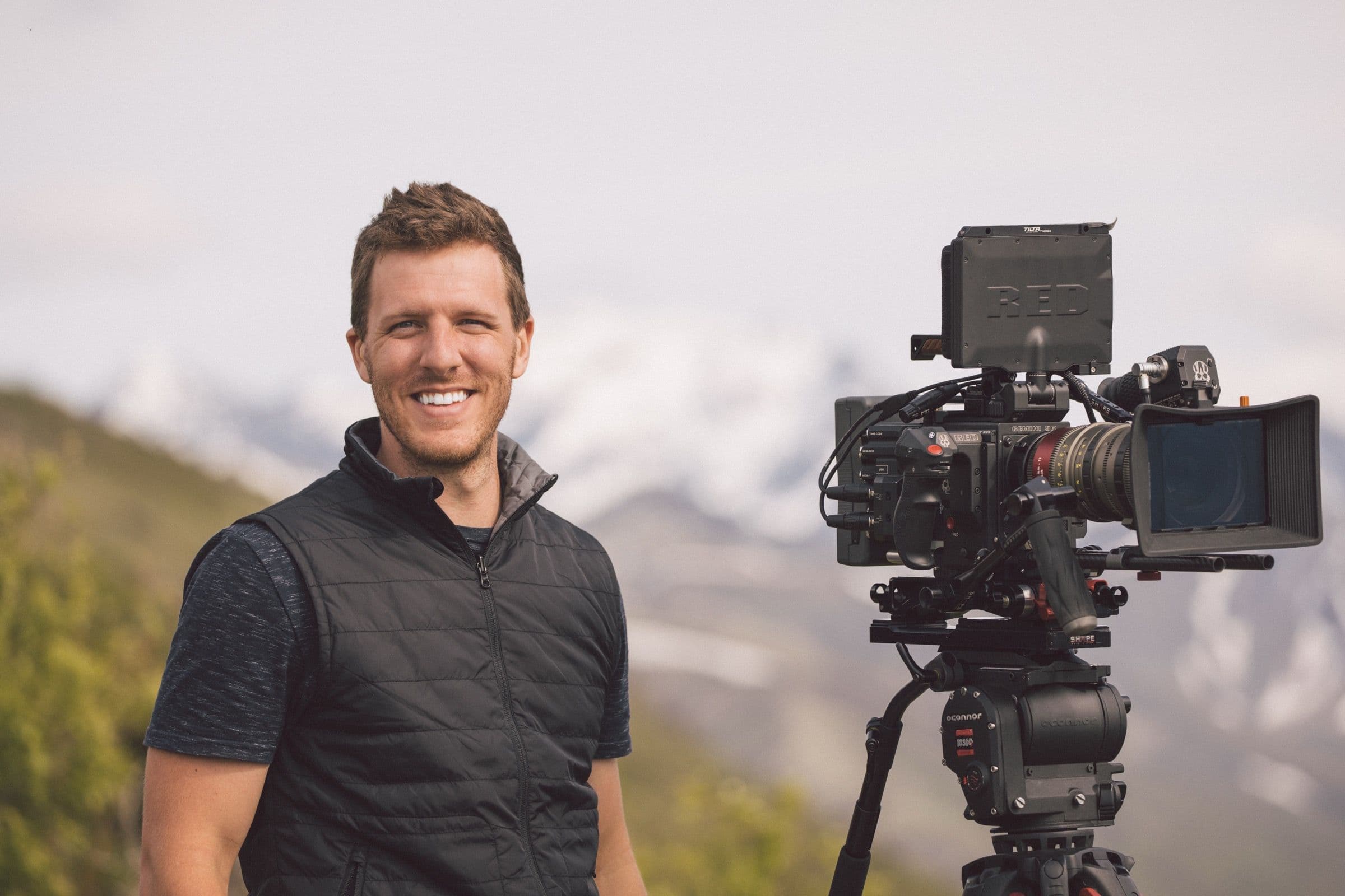 On set during production